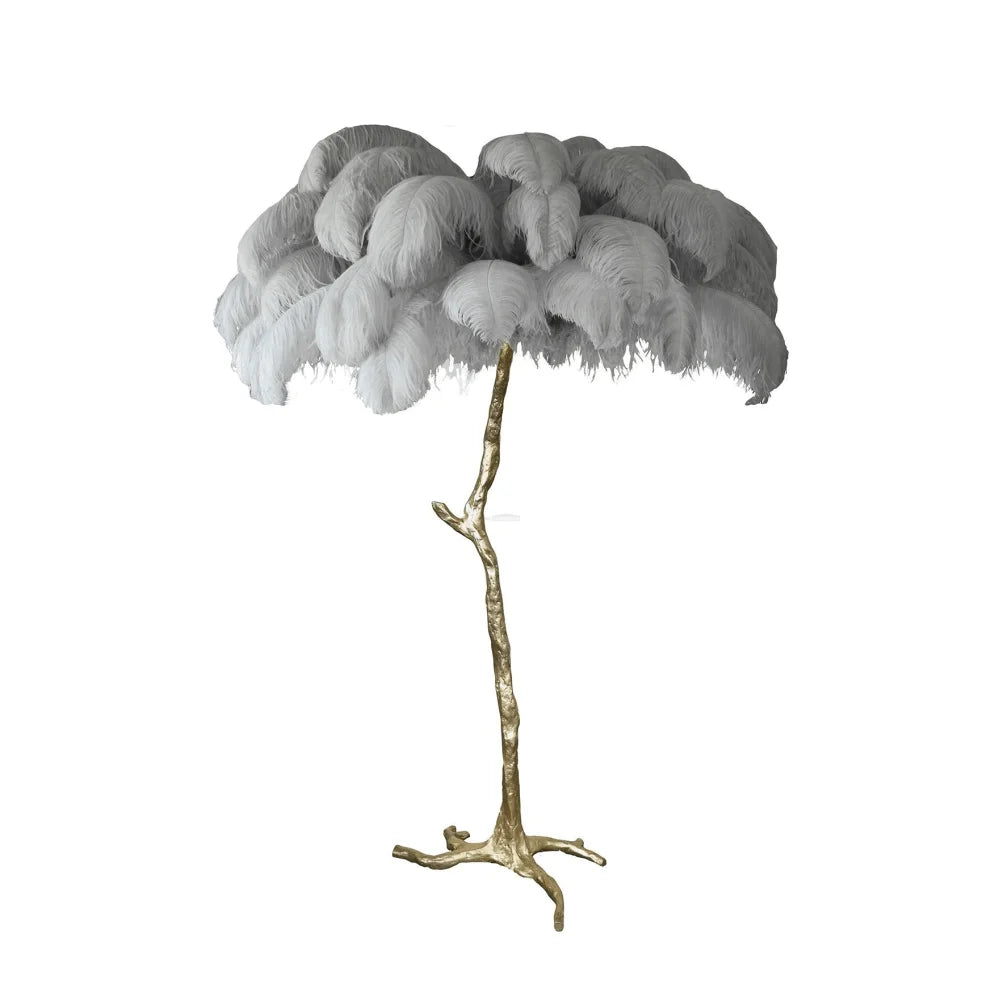 Ostrich Feather Floor Lamp - Feather-1-Yiosilamp