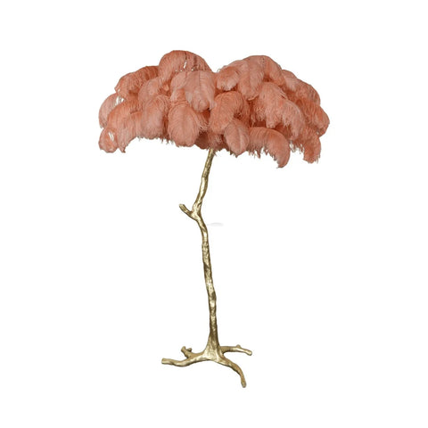 Ostrich Feather Floor Lamp - Feather-1-Yiosilamp