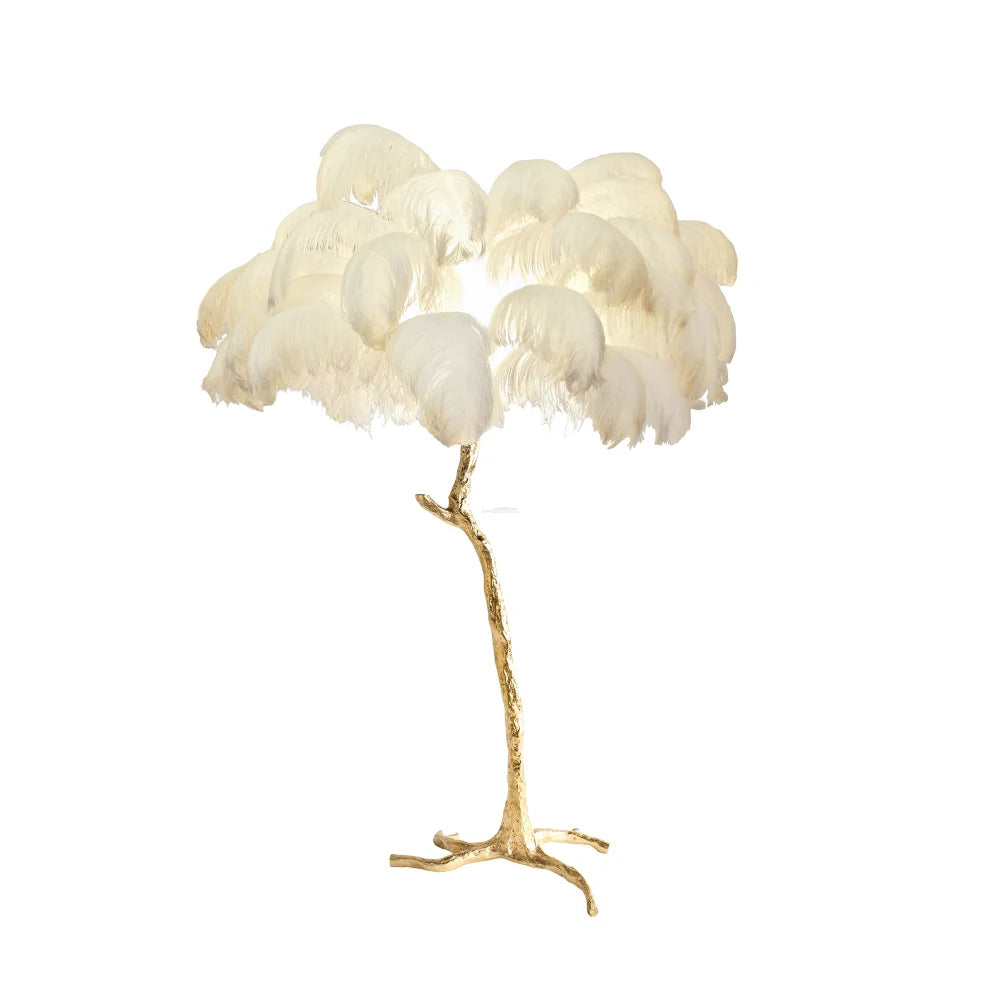 Ostrich Feather Floor Lamp - Feather-1-Yiosilamp