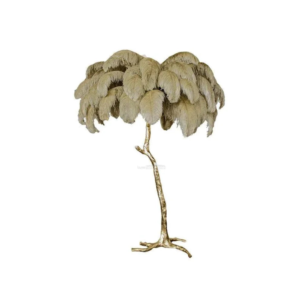 Ostrich Feather Floor Lamp - Feather-1-Yiosilamp