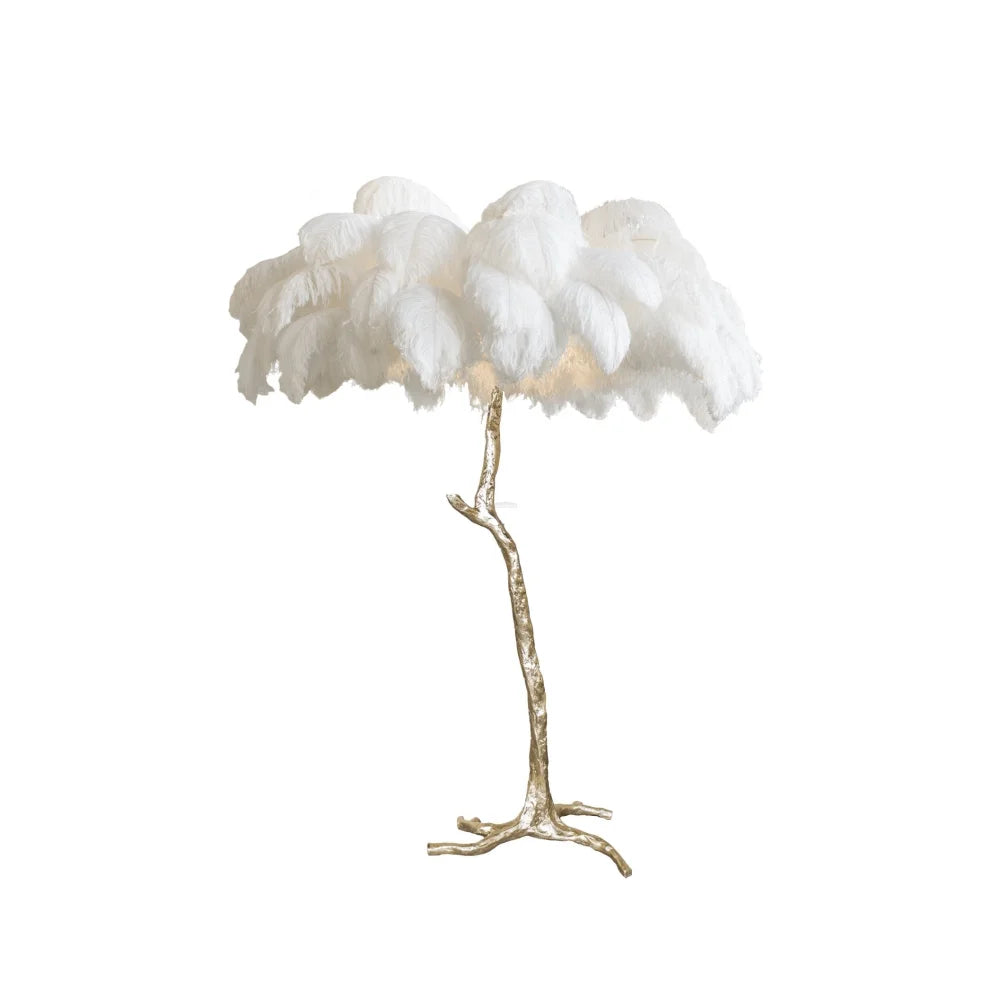 Ostrich Feather Floor Lamp - Feather-1-Yiosilamp