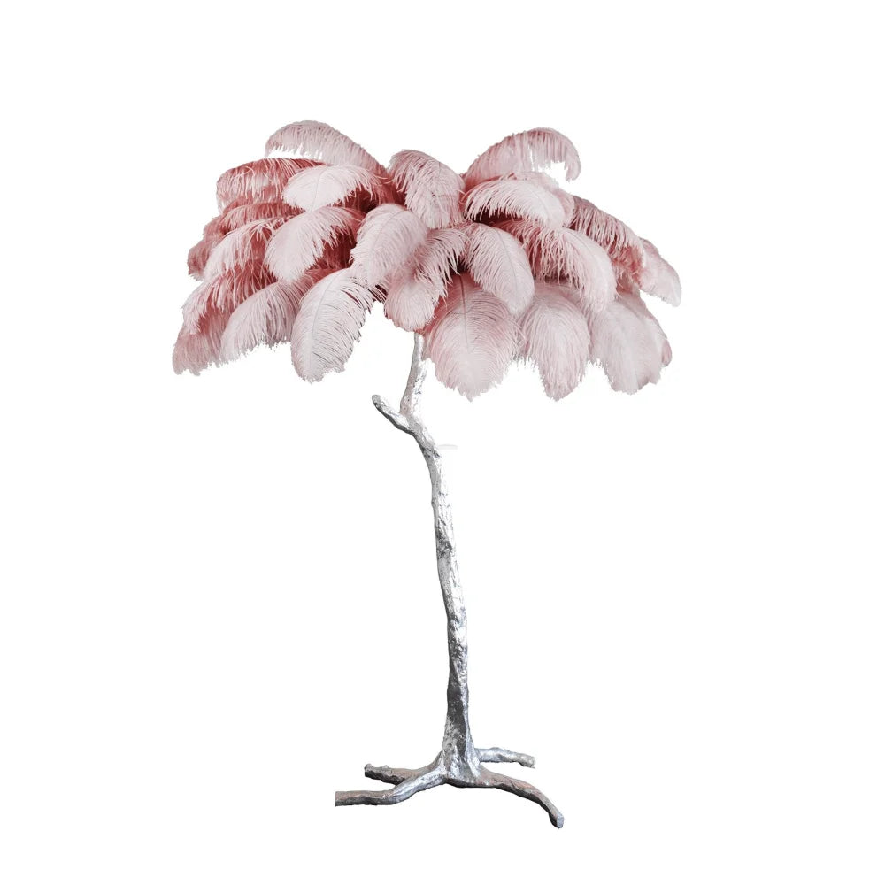 Ostrich Feather Floor Lamp - Feather-1-Yiosilamp