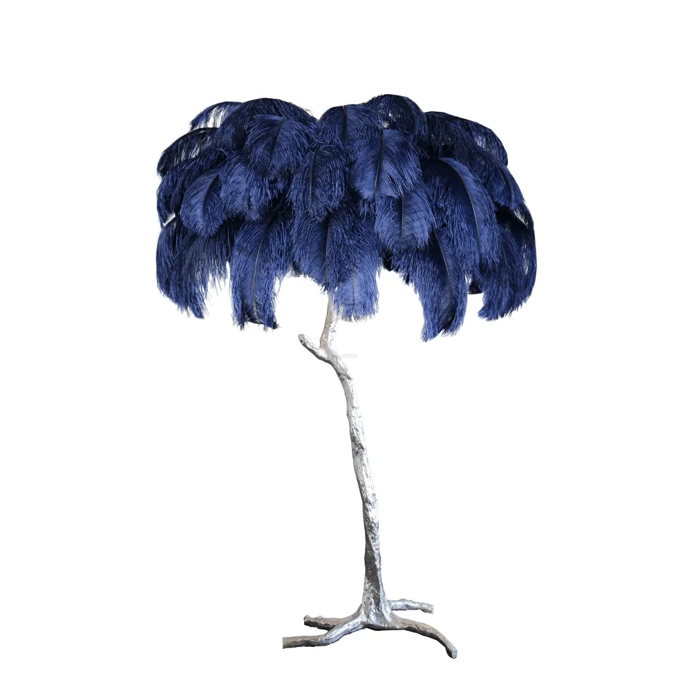 Ostrich Feather Floor Lamp - Feather-1-Yiosilamp