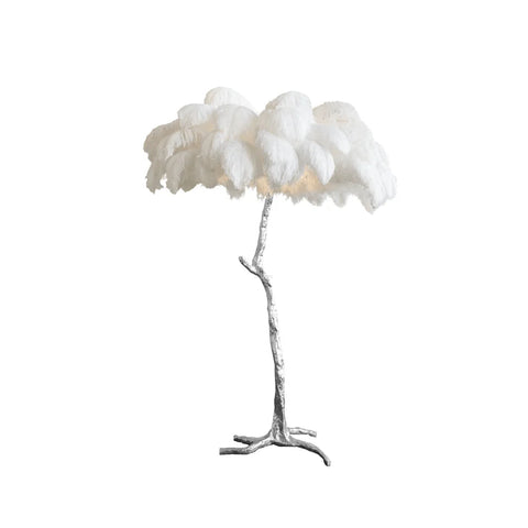 Ostrich Feather Floor Lamp - Feather-1-Yiosilamp