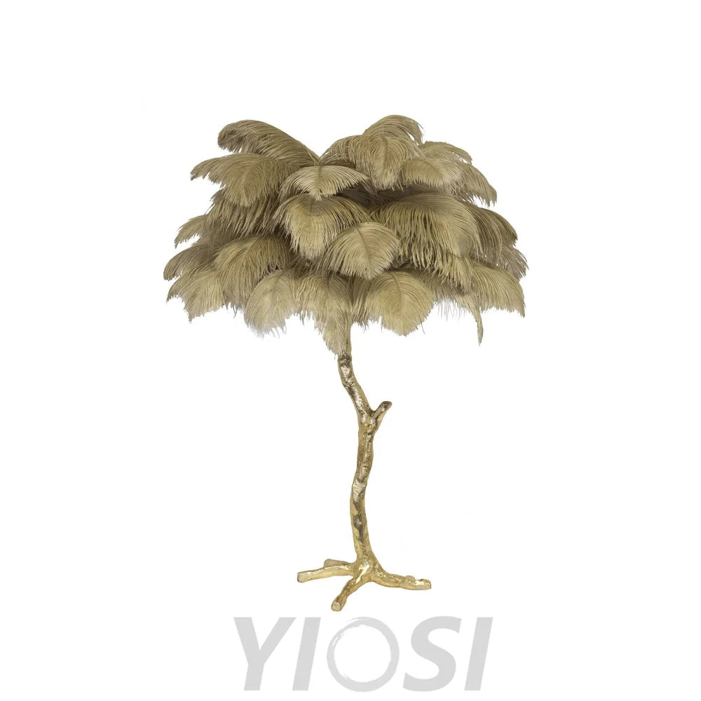 Ostrich Feather Table Lamp Lamp