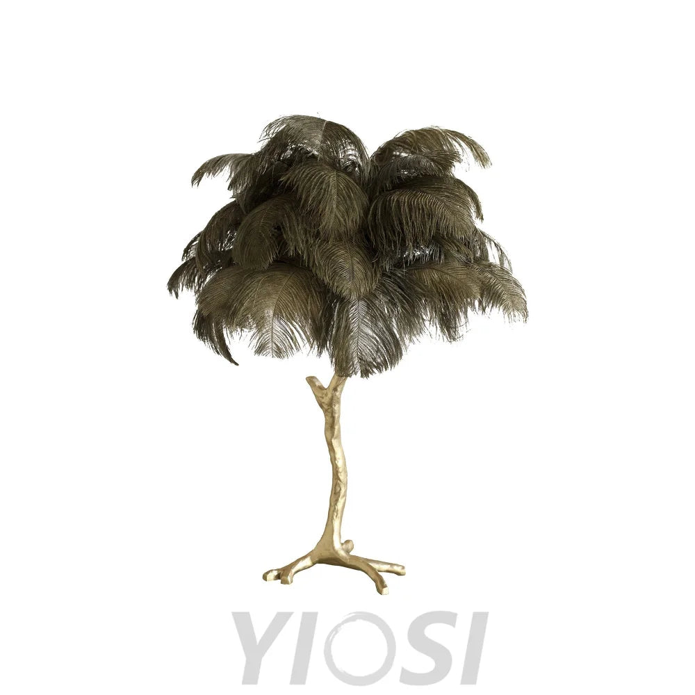 Ostrich Feather Table Lamp Lamp