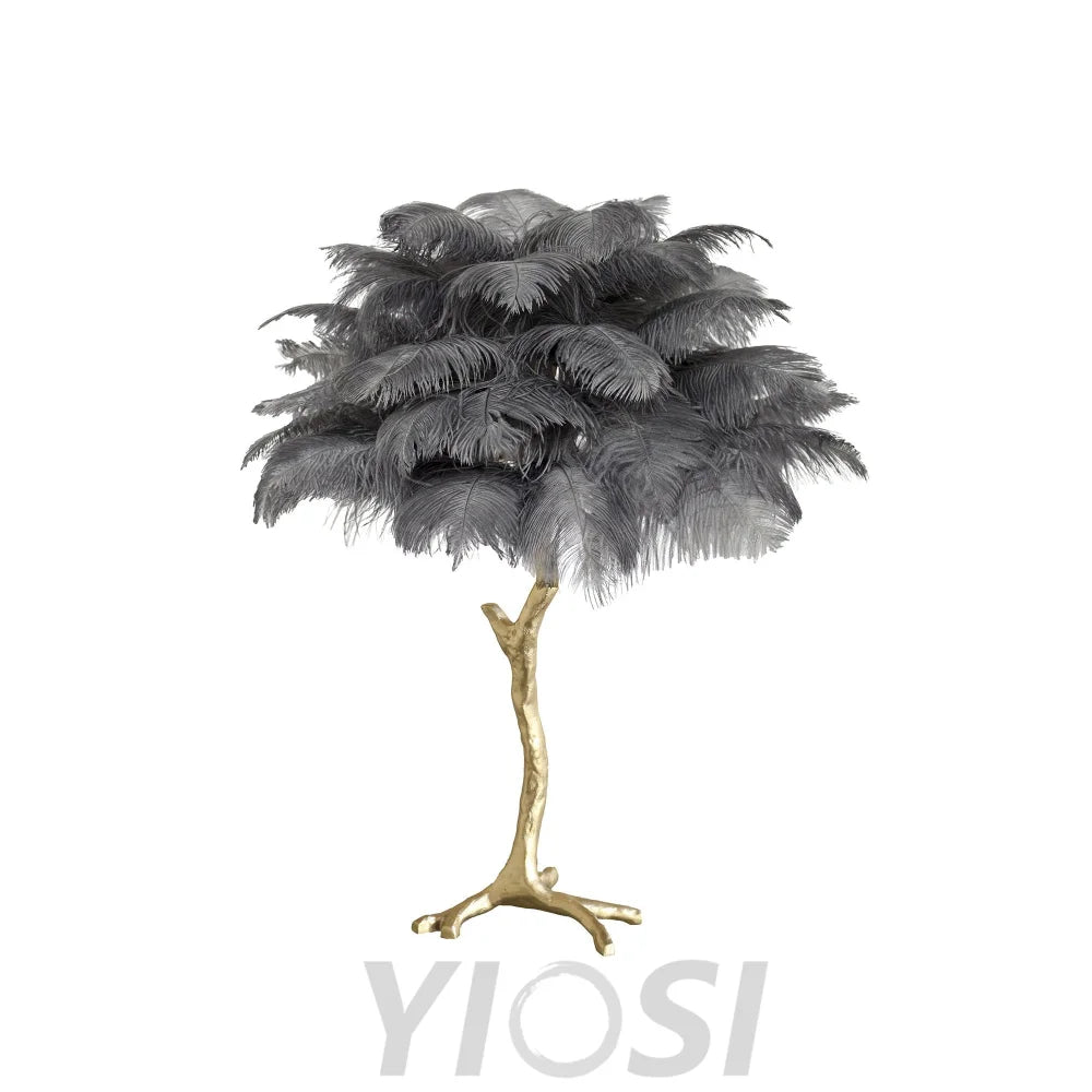 Ostrich Feather Table Lamp Lamp