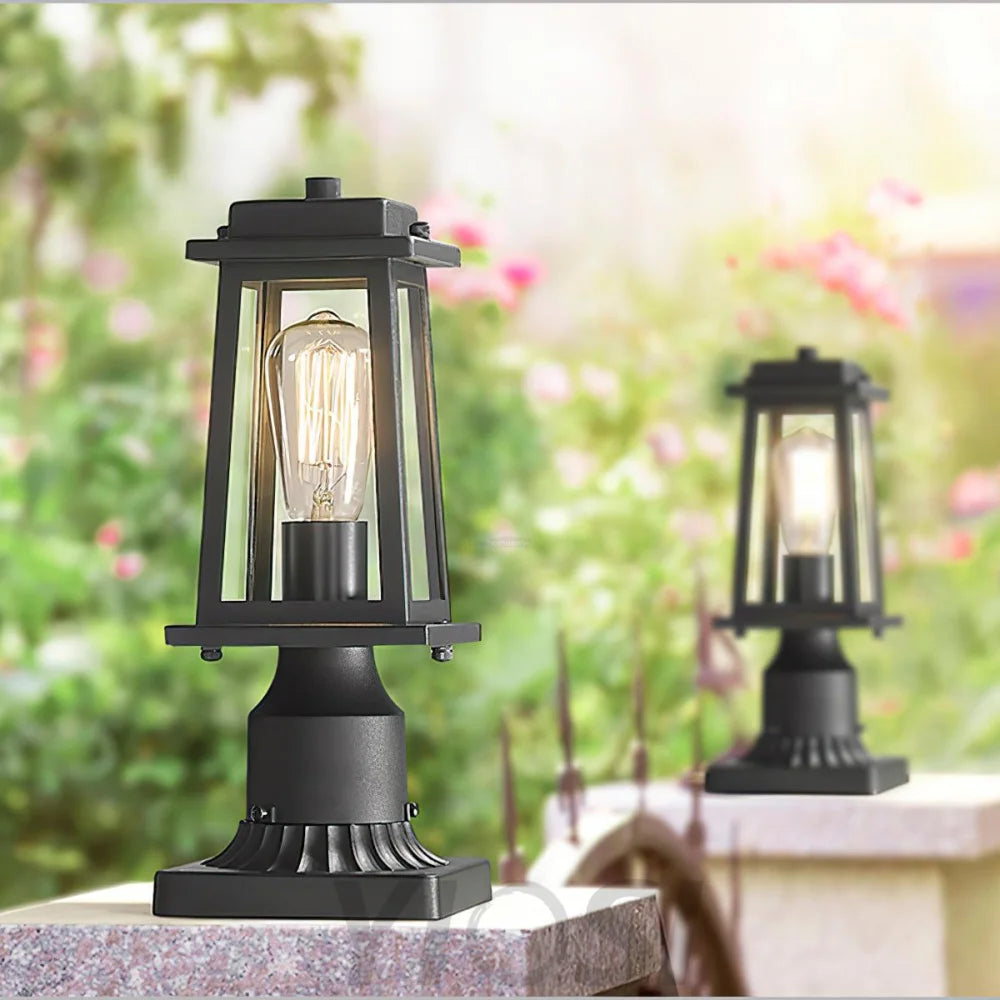 Outdoor Lantern Floor Lamp - Genteel-1-Yiosilamp