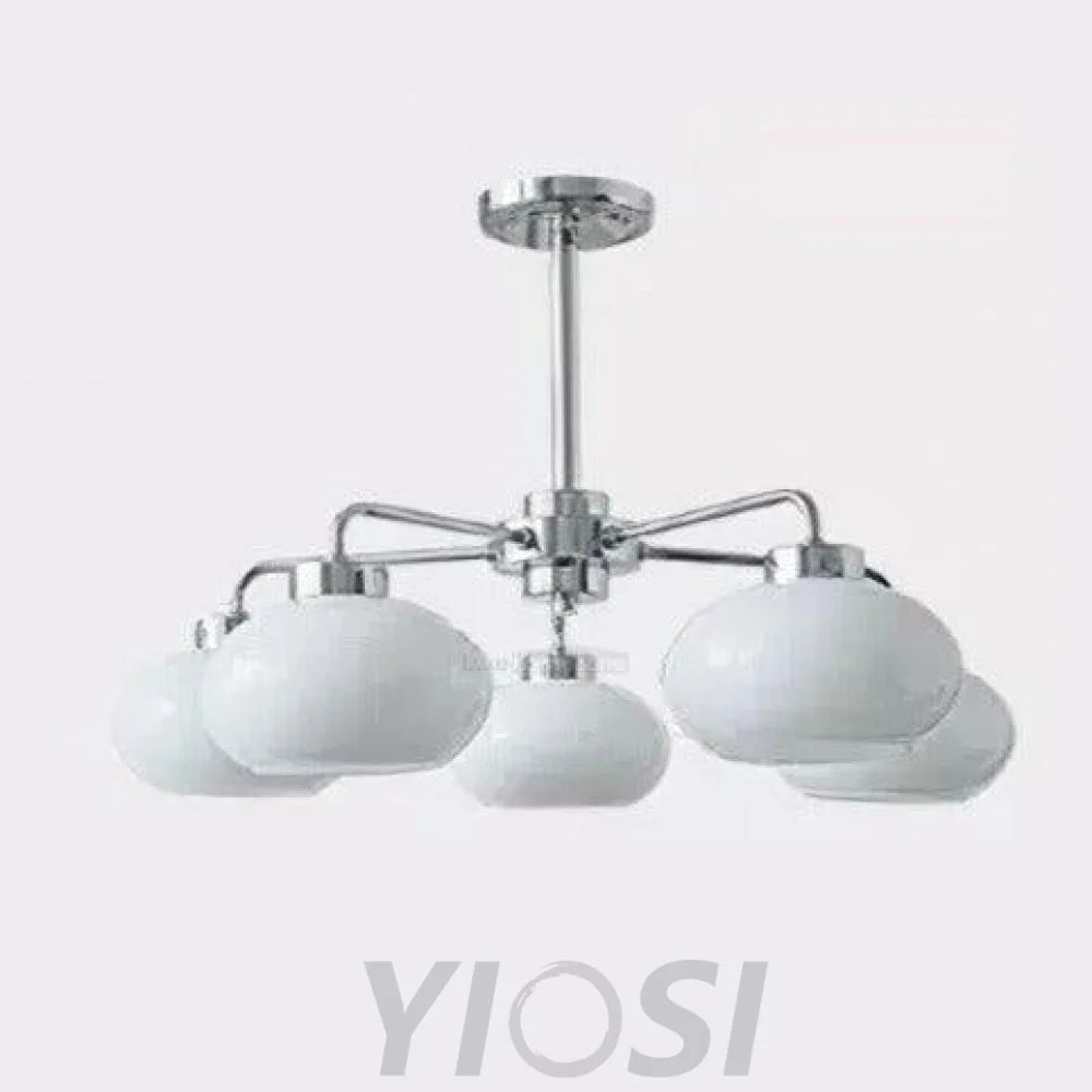 Oval Persimmon Chandelier ∅ 21.7″ - Glass Chandelier, Persimmon-1-Yiosilamp
