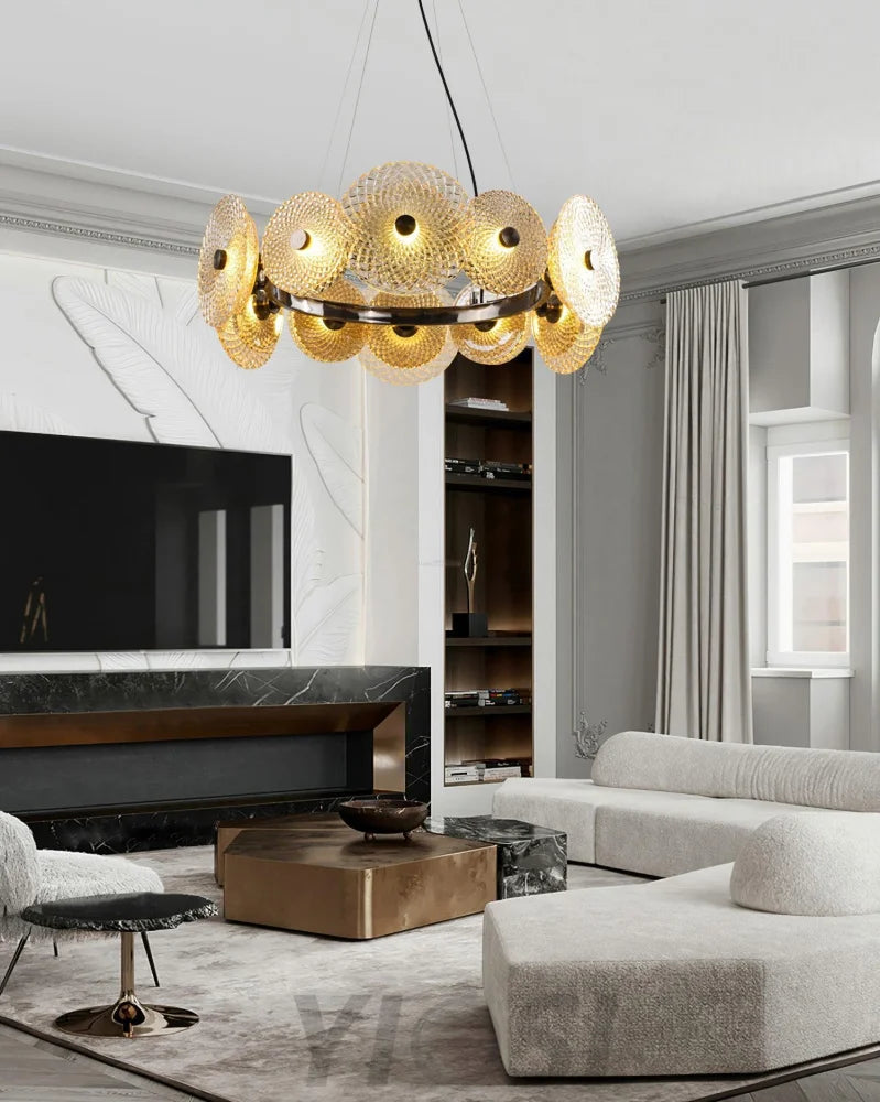 Paige Chandelier ∅ 23.6″ - Crystals-1-Yiosilamp