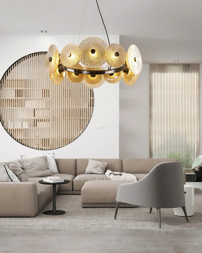 Paige Chandelier ∅ 23.6″ - Crystals-1-Yiosilamp