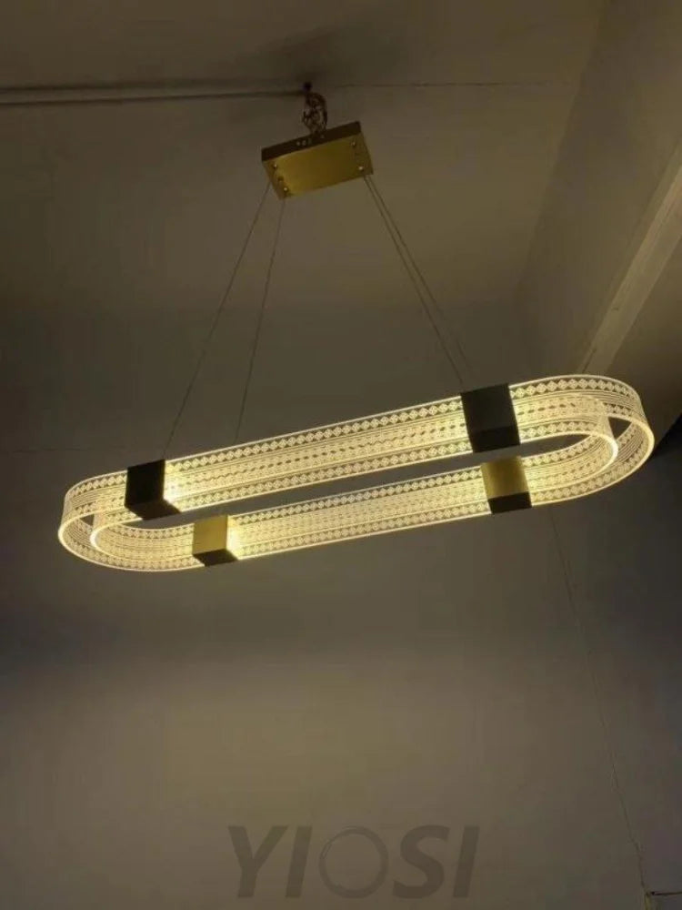 Parallel Ring LED Chandelier ∅ 25.6″ - Yiosilamp