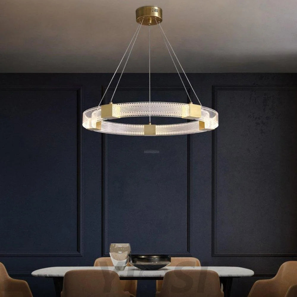 Parallel Ring LED Chandelier ∅ 25.6″ - Yiosilamp