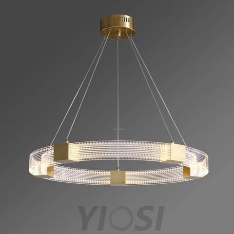 Parallel Ring LED Chandelier ∅ 25.6″ - Yiosilamp