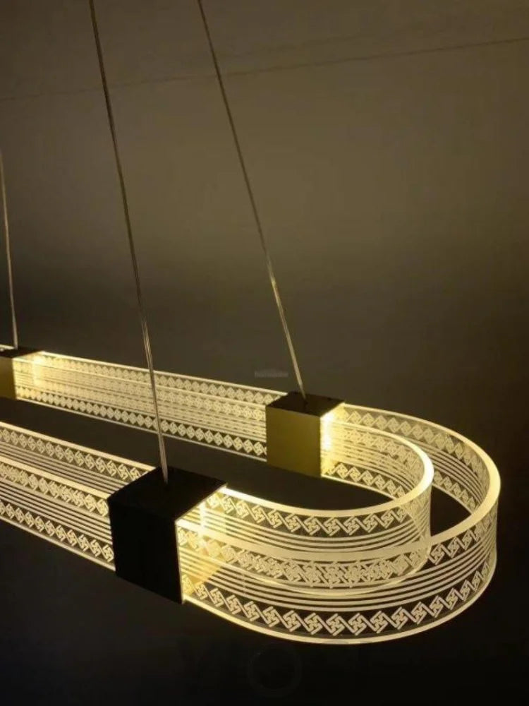 Parallel Ring LED Chandelier ∅ 25.6″ - Yiosilamp