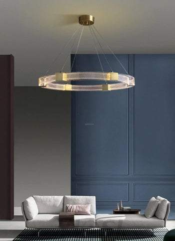 Parallel Ring LED Chandelier ∅ 25.6″ - Yiosilamp
