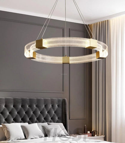 Parallel Ring LED Chandelier ∅ 25.6″ - Yiosilamp