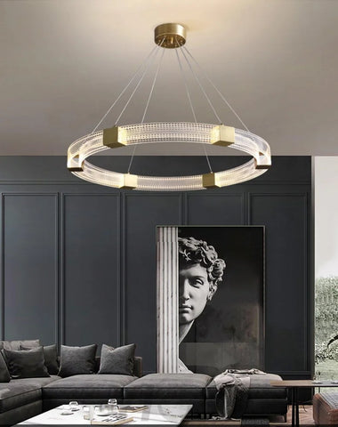 Parallel Ring LED Chandelier ∅ 25.6″ - Yiosilamp