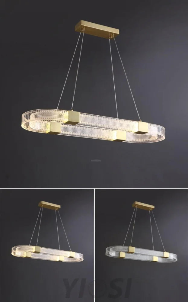 Parallel Ring LED Chandelier ∅ 25.6″ - Yiosilamp