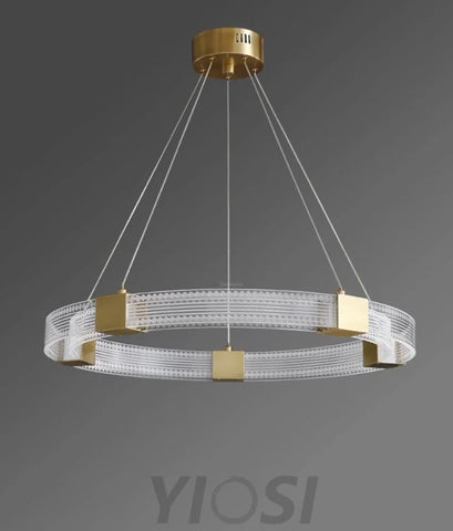 Parallel Ring LED Chandelier ∅ 25.6″ - Yiosilamp