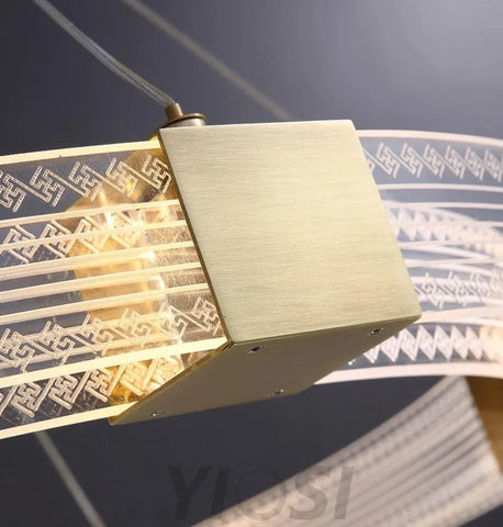 Parallel Ring LED Chandelier ∅ 25.6″ - Yiosilamp