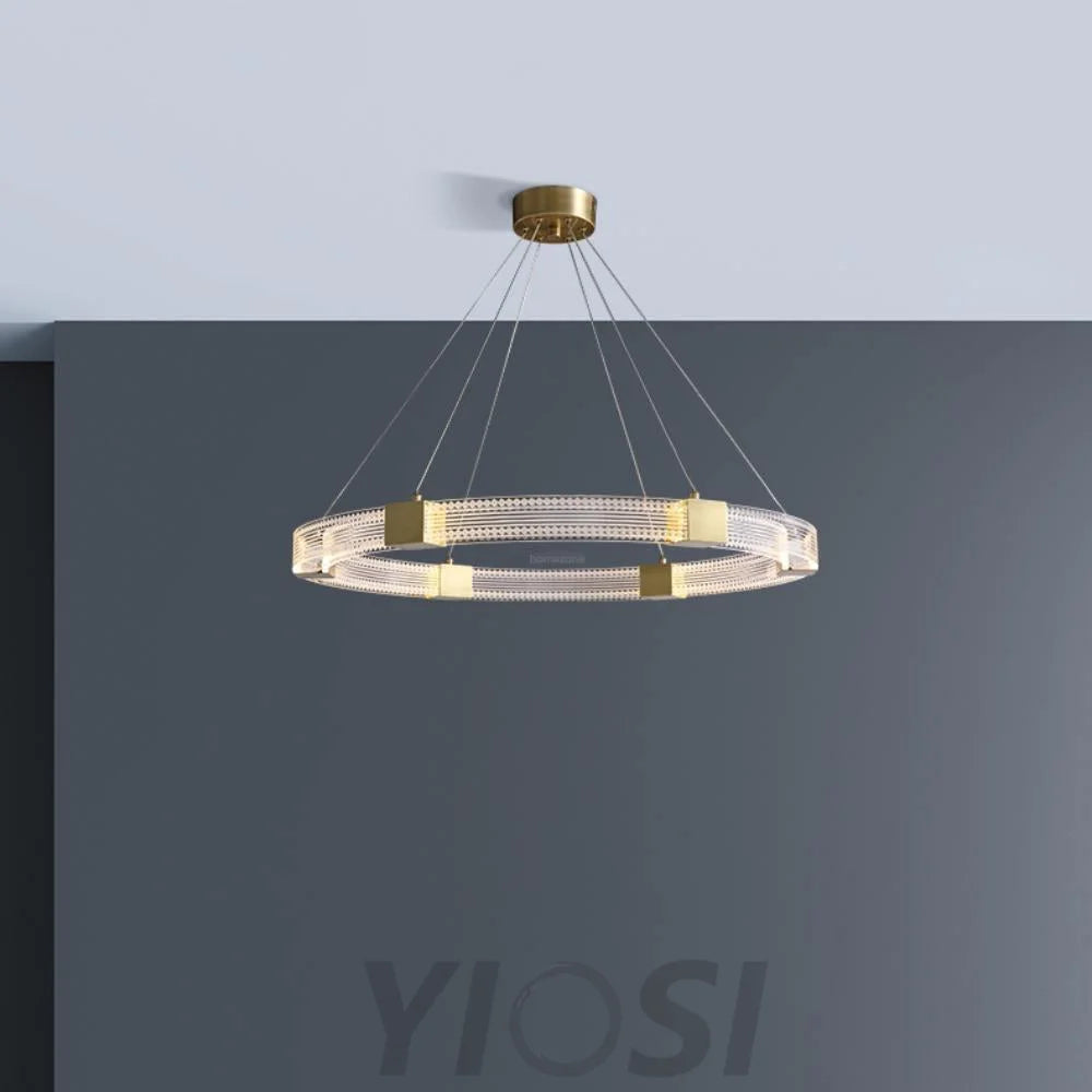 Parallel Ring LED Chandelier ∅ 25.6″ - Yiosilamp