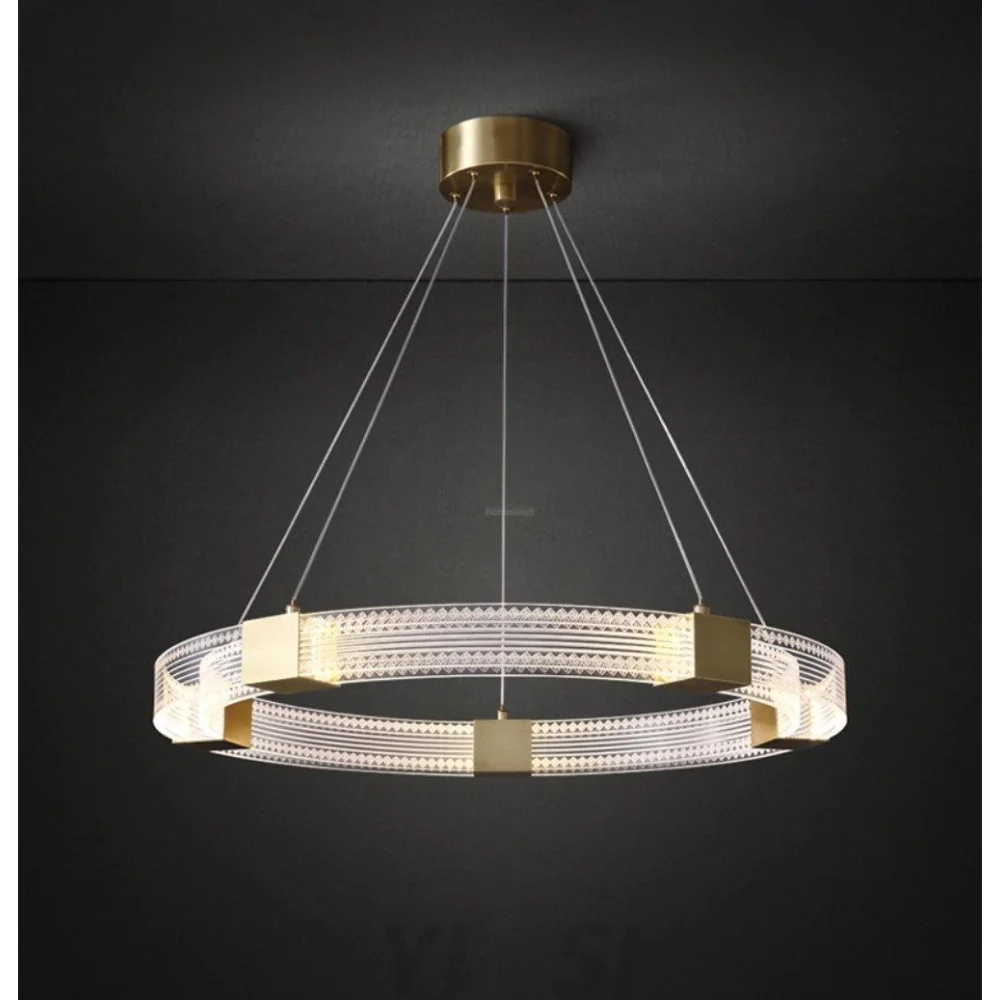 Parallel Ring LED Chandelier ∅ 25.6″ - Yiosilamp