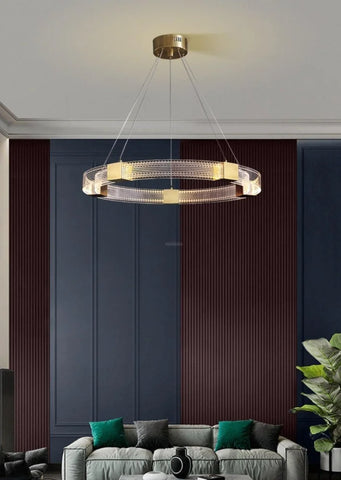 Parallel Ring LED Chandelier ∅ 25.6″ - Yiosilamp