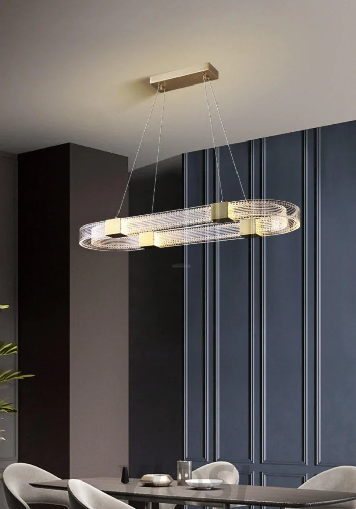 Parallel Ring LED Chandelier ∅ 25.6″ - Yiosilamp