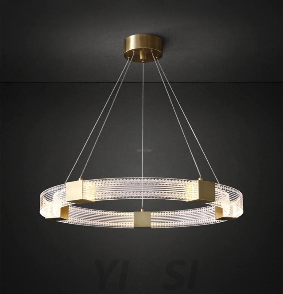 Parallel Ring LED Chandelier ∅ 25.6″ - Yiosilamp