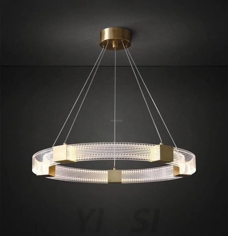 Parallel Ring LED Chandelier ∅ 25.6″ - Yiosilamp