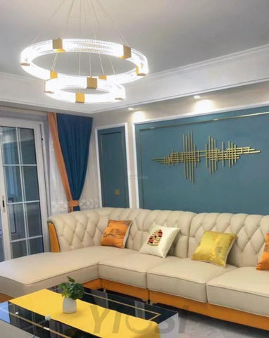 Parallel Ring LED Chandelier ∅ 25.6″ - Yiosilamp