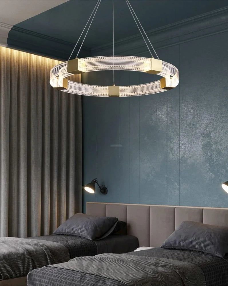 Parallel Ring LED Chandelier ∅ 25.6″ - Yiosilamp