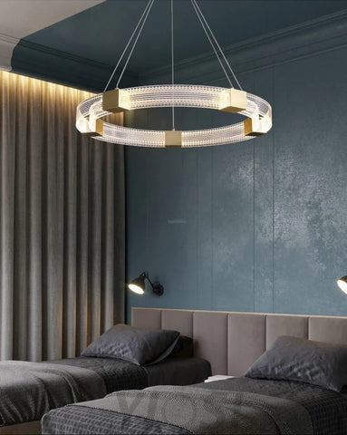 Parallel Ring LED Chandelier ∅ 25.6″ - Yiosilamp