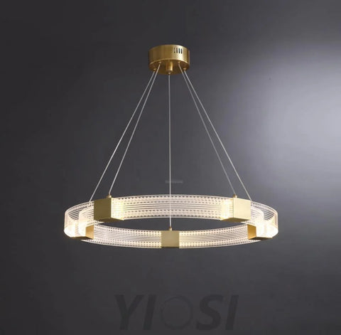 Parallel Ring LED Chandelier ∅ 25.6″ - Yiosilamp