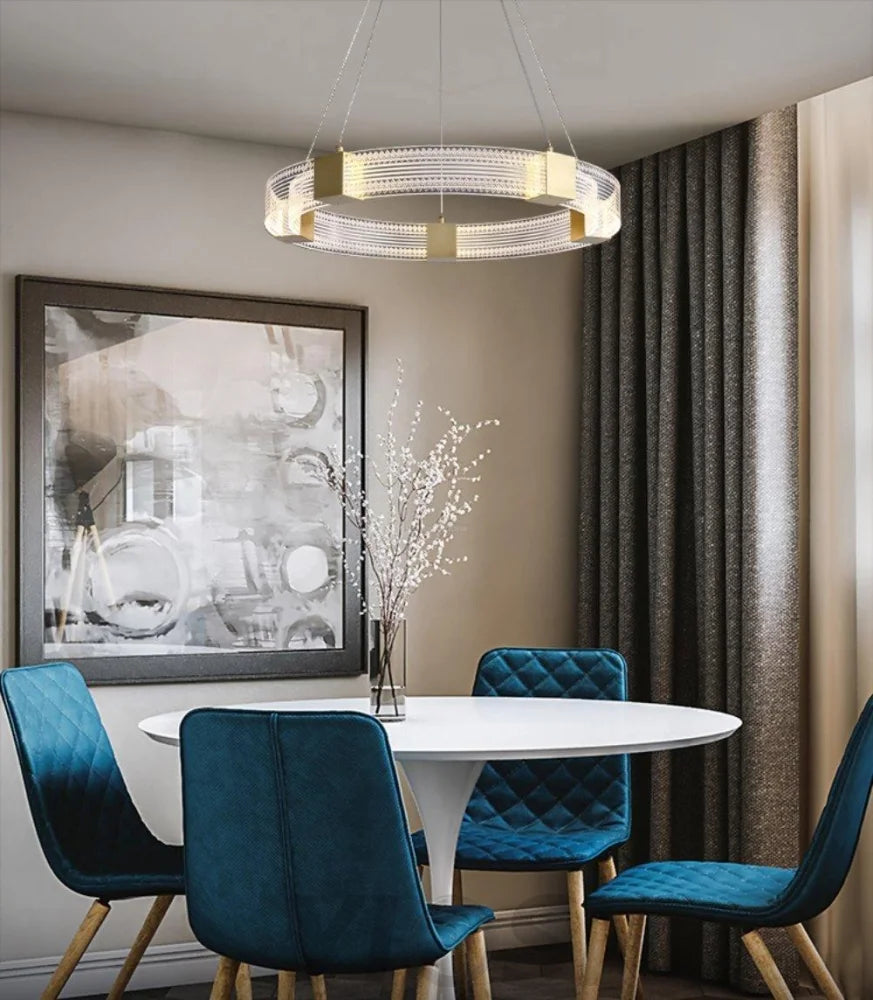 Parallel Ring LED Chandelier ∅ 25.6″ - Yiosilamp