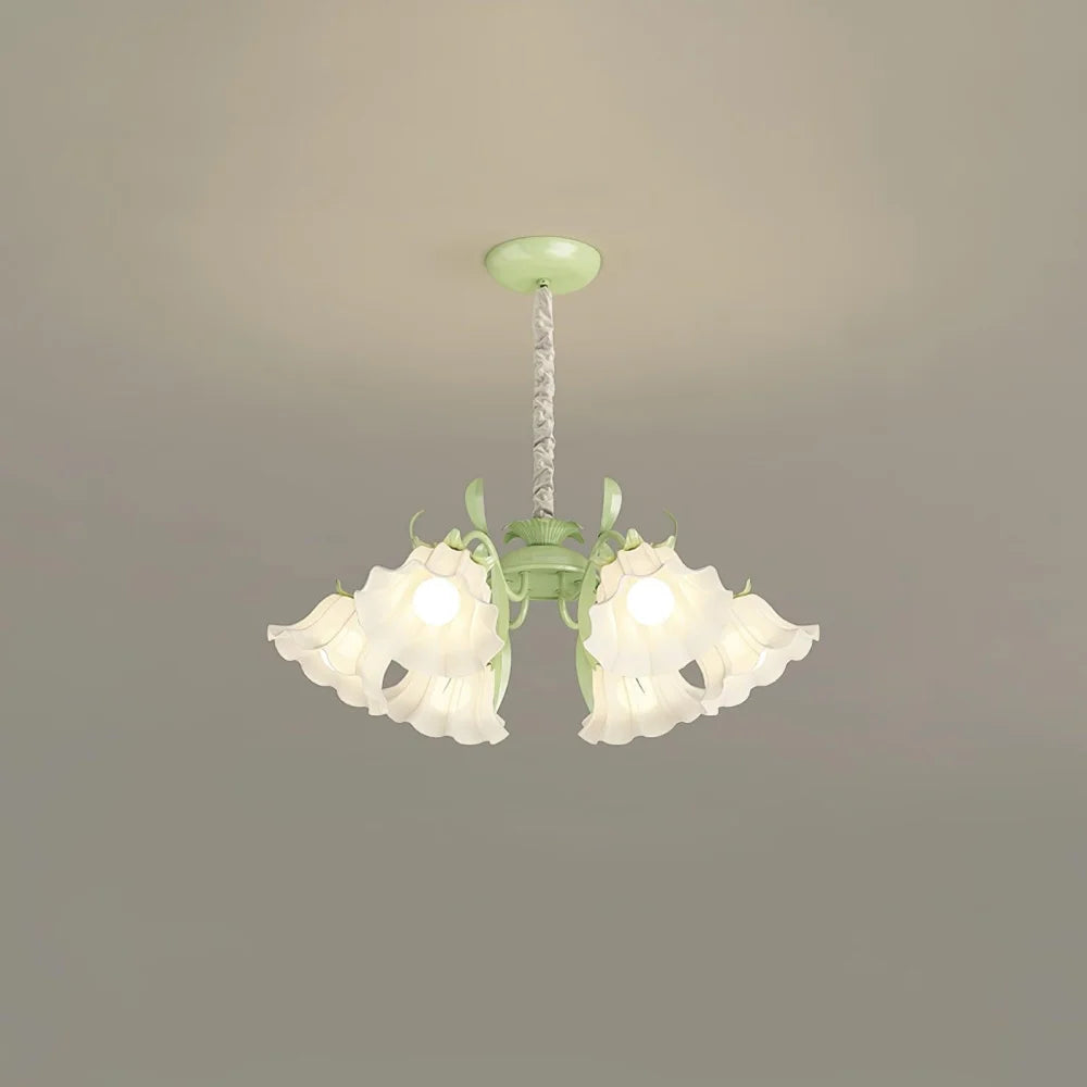 Pastoral Flower Chandelier with 6/9 heads - Lily flower-1-Yiosilamp