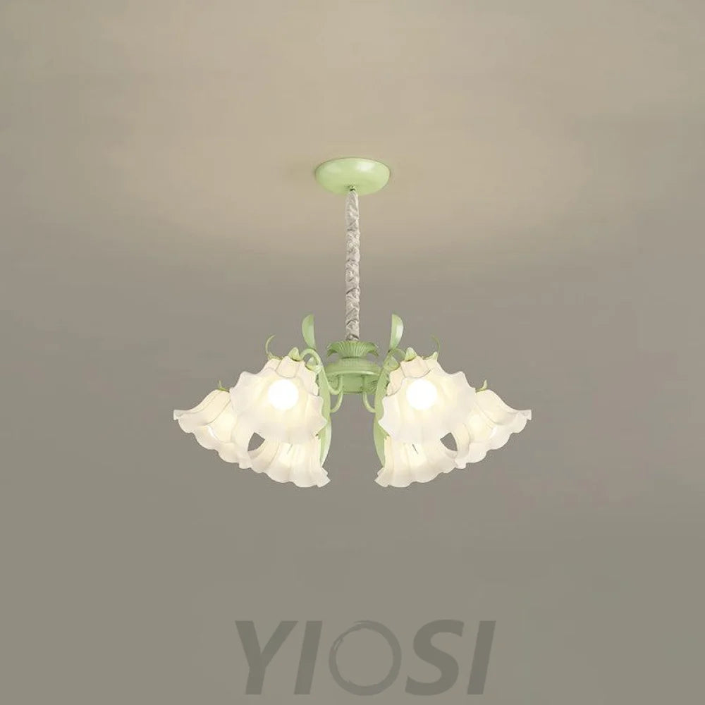 Pastoral Flower Chandelier with 6/9 heads - Lily flower-1-Yiosilamp