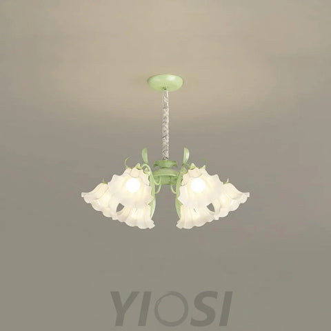 Pastoral Flower Chandelier with 6/9 heads - Lily flower-1-Yiosilamp