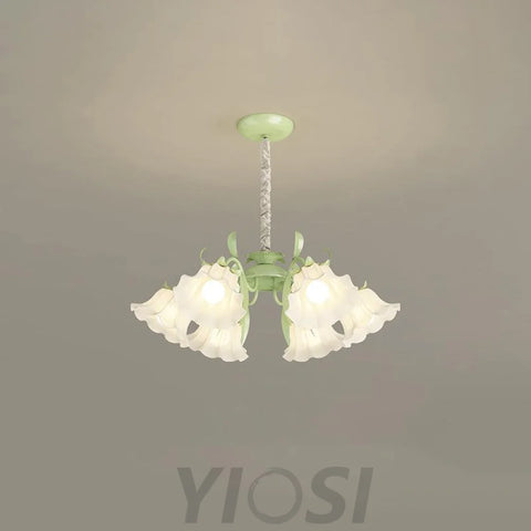 Pastoral Flower Chandelier with 6/9 heads - Lily flower-1-Yiosilamp