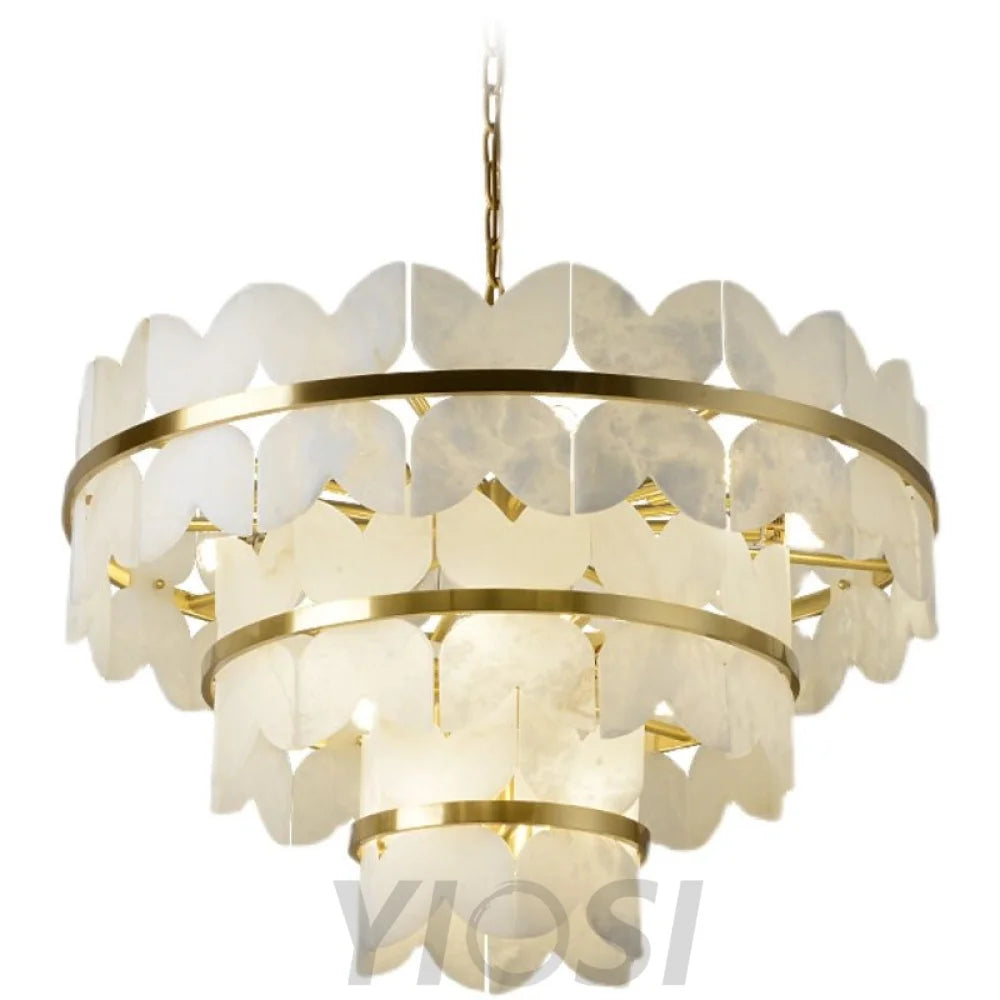 Patanga Modern Alabaster Round Chandelier For Living Room Chandeliers For Dining Room Stairways