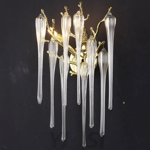 Paula Modern Branch Brass Wall Sconce