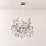 Pear Branch Round Pendant 600 - Silver – lights off