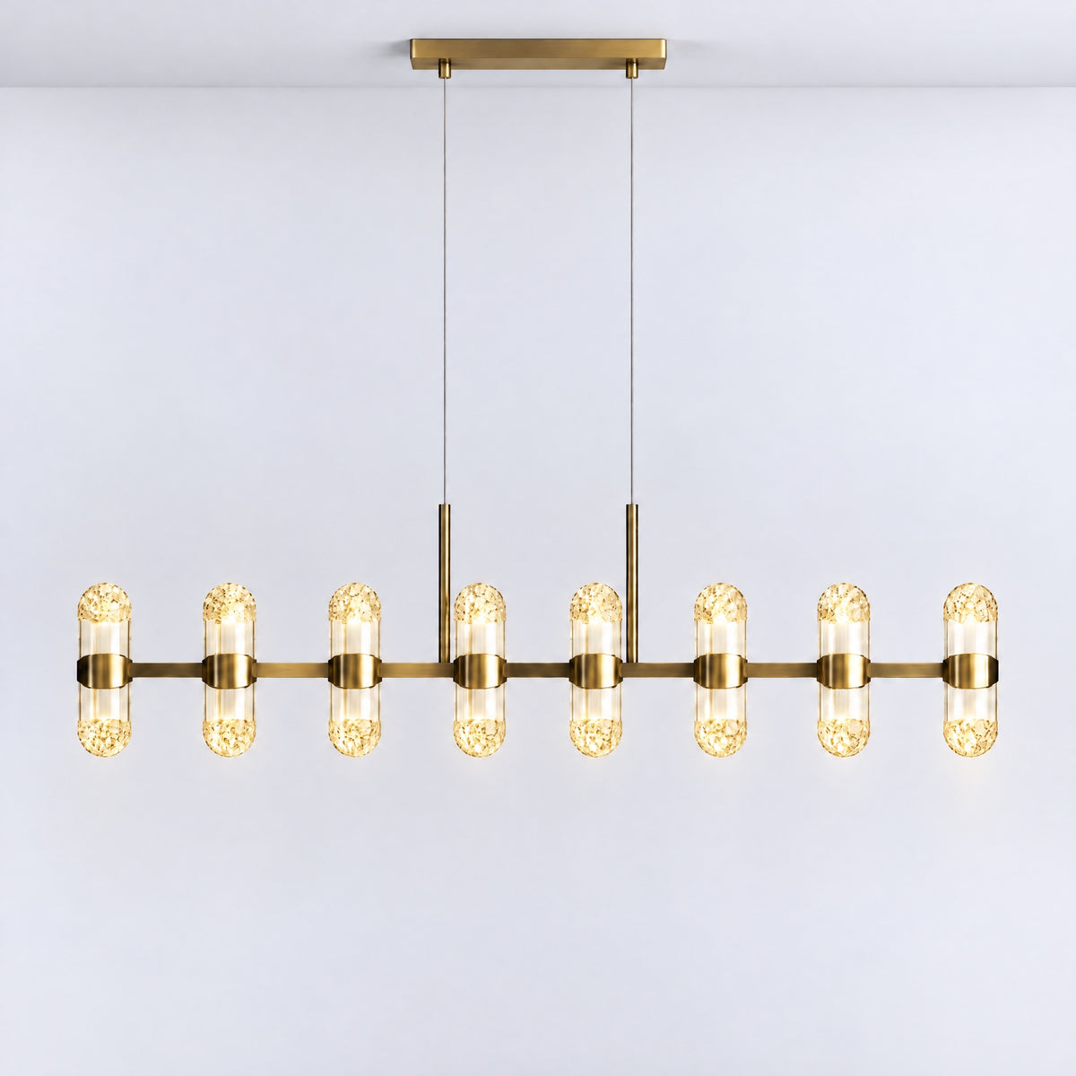 Pearl Net Modern Linear Dining Pendant Light – lights on