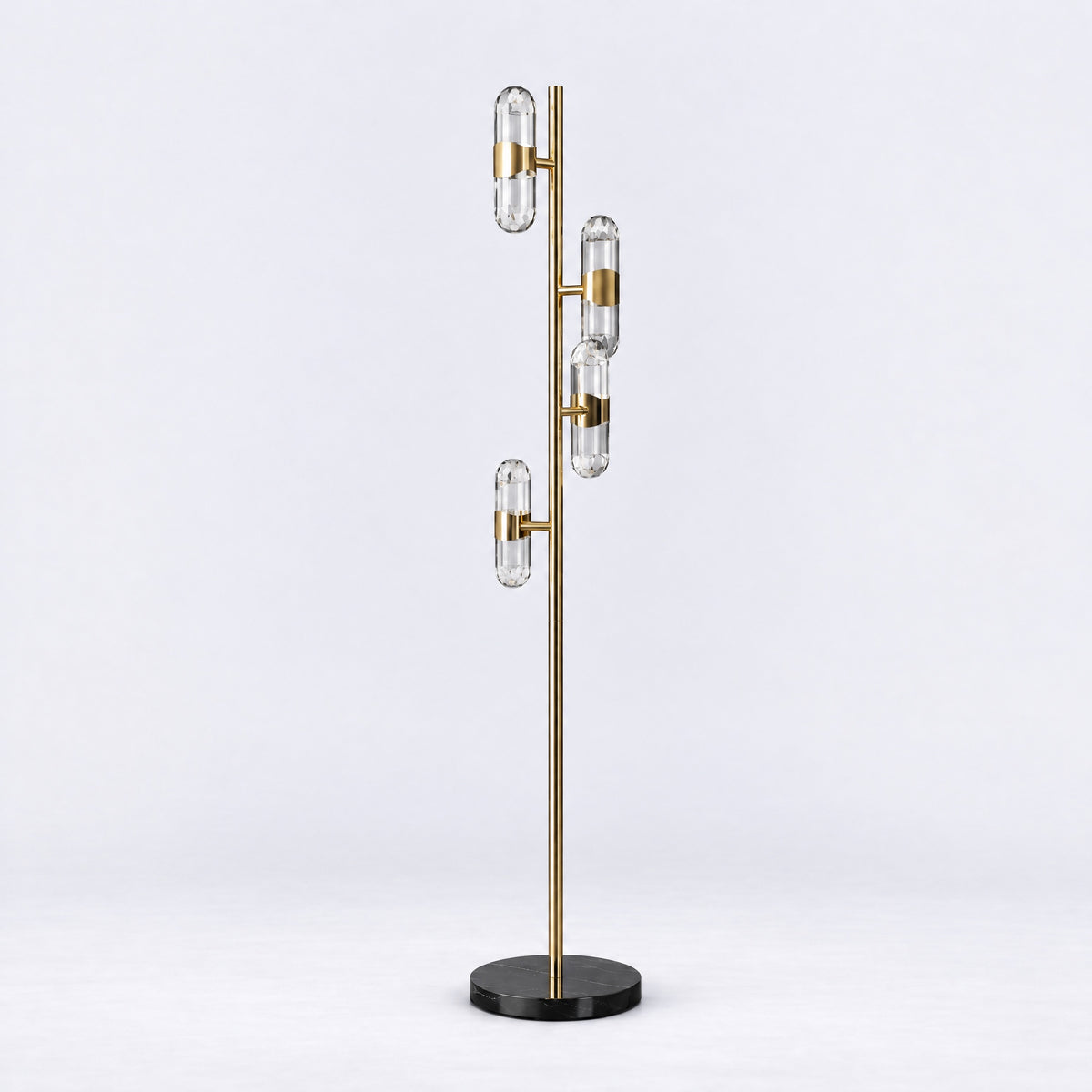 Pearl Net Modern Sculptural Floor Lamp – lights off