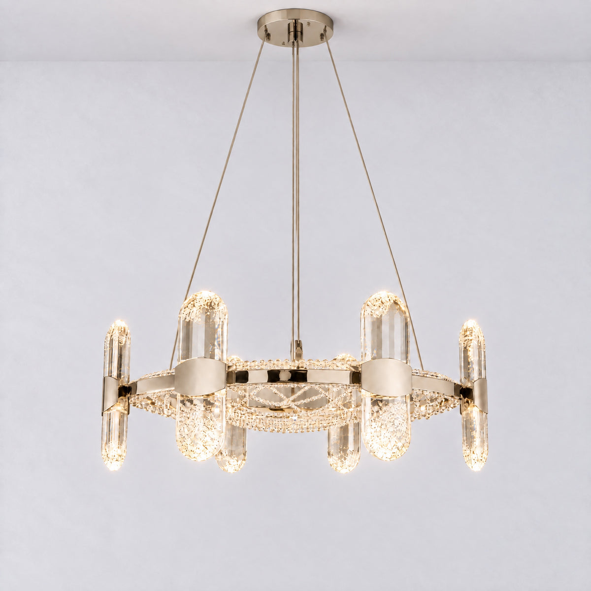 Pearl Net Modern Sculptural Pendant Light – lights on