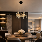 Pearl Net Modern Sculptural Pendant Light - scene