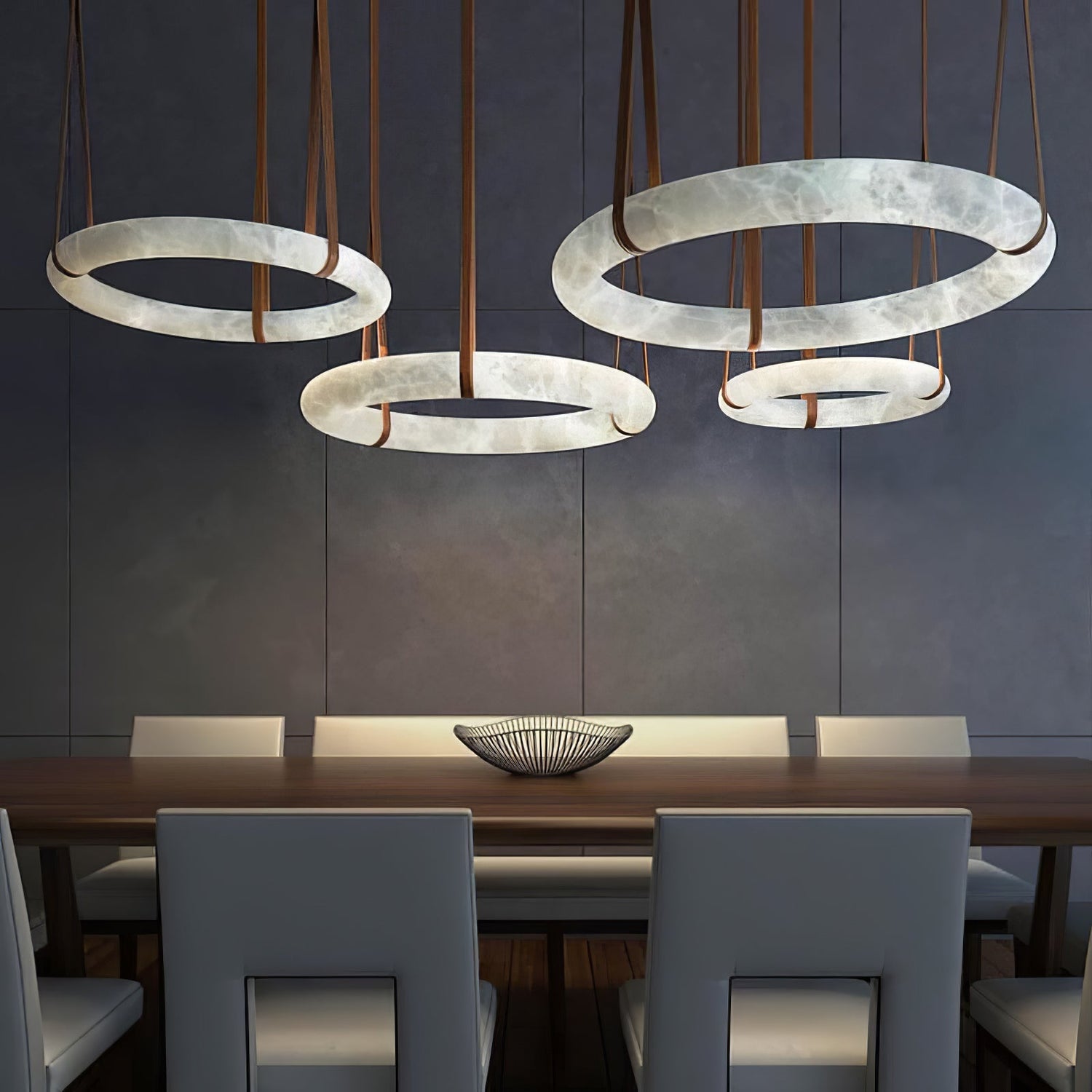 Vakkerlight Oslo Pendant Light A Alabaster Ring Ceiling Lamp