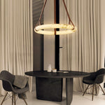 Vakkerlight Oslo Pendant Light B Alabaster Ring Ceiling Fixture