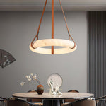 Vakkerlight Oslo Pendant Light B Alabaster Ring Ceiling Fixture